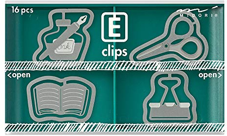 Midori Clips Clips geätzte Clips Stationery