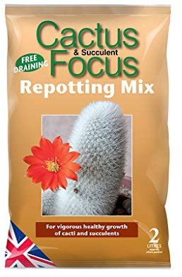 Growth Technology Focus Repotting Range Cactus, Citrus, Bonsai & Carnivorous (2L - Cactus Focus Repotting Mix)