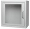 ARKY AED Defibrillator Wandschrank universal grün oder weiß mit Alarm 38 x 38 x 20 cm Metall (weiß)