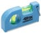 Ferrestock FSKNIM254 Niveau de poche avec 2 boucles, base magnétique et clip pour ceinture, fabriqué en aluminium et ABS, pour travaux de menuiserie ou de bricolage, 8,5 cm, bleu, 8,5 cm
