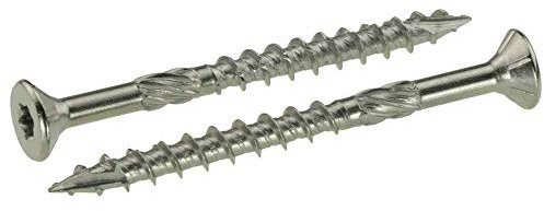 Holzbauschrauben Edelstahl C1-5,0 x 100 mm, Senkkopf - 200 Stück, TX25 mit Zulassung (ETA)
