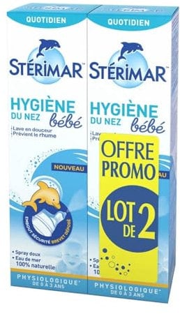 Stérimar Higiene nasal para bebé, 2 x 100 ml