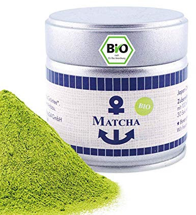 Bio Matcha Pulver, Tee aus Japan, Tee Pulver in der 3x30 g Dose, süßlich-mild, geeignet für Matcha Latte, Smoothies und zum kochen, Pestizidfrei, natürlich vegan, Grüntee