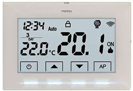 Eci Elettroforniture PERRY 1TX CR029WIFI CRONOTERMOSTATO DA PARETE WIFI 1TXCR029WIFI BIANCO