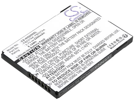TCTK Akku 2200mAh Kompatibel mit [HP] iPAQ 200, iPAQ 210, 211, 212, 214, 216 Ersetzt 410814-001, 419306-001, 451405-001, 459723-001, FB037AA, FB037AA#AC3, FB040AA#ABA, HSTN FBA