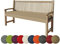 chilly pilley Bankkissen Bankauflage Polsterauflage Reißverschluss mit Schlaufen Kissen für Gartenbank Gartenbankauflage für Gartenmöbel Sitzkissen & Rückenkissen Outdoor (140 x 40 x 5 cm, Beige)