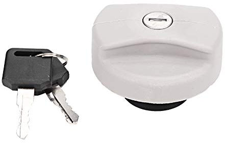 Aramox Tankdeckel Schloss Auto, Tankdeckelverriegelung, Abschließbarer Tankdeckel Kraftstofftank Tankdeckel Grau Deckelverriegelung +Schlüssel Passend für Vectra Astra 1702834