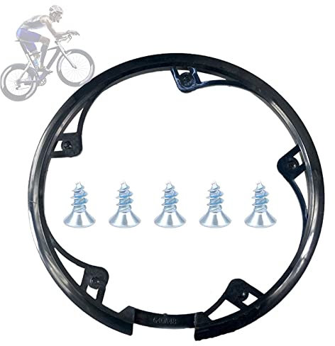 Fahrrad Kettenschutzring Kettenradabdeckung Kettenblattschutz Abdeckung Kettenrad Kurbel Abdeckung Kunststoff Fahrrad Kettenrad mit 5 Schrauben für die meisten Fahrräder, Mountainbikes, Rennräder usw