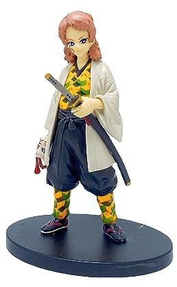 XESAGSNV Statue, Ghost Slayer New Character Dolls, Decorative Statues, Cake Decorations, Room Anime Characters (Sabito)
