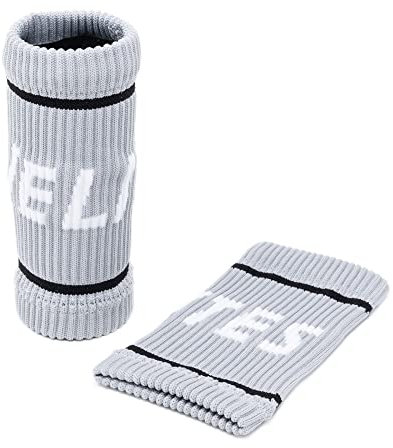 Velites I Flexibles Stoffarmband Grau I Bietet Halt und Sicherheit für Ihr Training I Für einen besseren Griff an der Langhantel I Schützt empfindliche Haut I Einheitsgröße