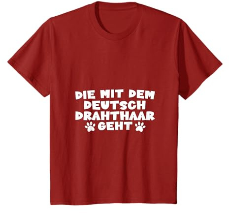 Die mit dem Deutsch Drahthaar geht T-Shirt