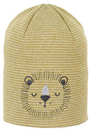 Sterntaler Unisex Kinder Mütze Baby Beanie Mütze Löwe, Gelb, 49