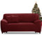 FIGOOO Sofabezug 3 Sitzer Stretch Sofabezüge mit Armlehnen Spandex Couchbezug Modern Anti-Rutsch Waschbar Sofa Protection Cover Schonbezug Couch(3-Sitzer,Weinrot)