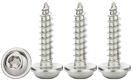 Drenky Selbstschneidende Schrauben M3x12mm,50 Stück Blechschrauben Mit Scheibe Edelstahl Rostfrei A2 V2A Torx Schrauben Vollgewinde