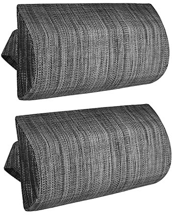 Kaxenig Sonnenliege Kissen, Abnehmbar Nackenstütze Kopfstütze, Liegen Auflagen Kissen, Kopfkissen Gartenstuhl Nackenkissen, Für Stühle, Liegen, Sessel,37x17 cm