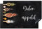 KitchenYeah© Herdabdeckplatte Einteilig Induktionsmatte Küche Abdeckung Ceranfeld Herd Abdeckplatte Deko Vinyl Matte Aufrollbar Zitate & Sprüche - Guten appetit - 81.2x52 cm