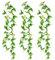 SKYPRO 3 x Rosenranken-Girlande, künstliche Blumen, Pflanzen für Hotel, Hochzeit, Zuhause, Party, Garten, Basteln, Kunst-Dekor (Champagner)