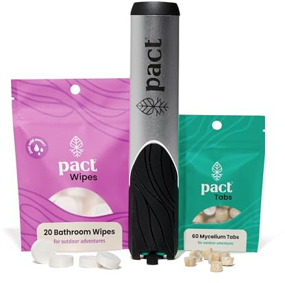 PACT Lite Bathroom Kit - Bathroom Kit for Camping, Backpacking, Backcountry - Ultralight Backpacking Gear