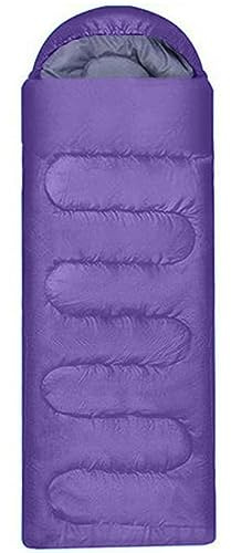 True Face Lightweight Camping Sleeping Bag Portable Rectangular Sleep Bag for Outdoor, Hiking, Travel & Backpacking Purple