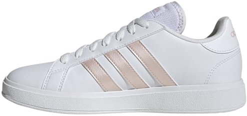 adidas Femme Grand TD Lifestyle Court Casual Shoes Chaussures, Cloud White/Sandy Pink met/Cloud White, 38 2/3 EU