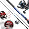 Fischzeux Profi Forellen Angelset komplett Fun-Tech – Carbon Spinnrute + Rolle, Barsch & Forelle (Rute 2,13 m (10-30g) + Rolle 3000FD)