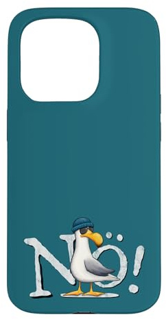 Hülle für iPhone 15 Pro Nö Kein Bock Nichtstun Nordsee Ostsee schlechte Laune Möwe