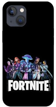 SUPER FABRIQUE Schutzhülle transparent Design für Apple iPhone 13 Mini, Fortnite Team, Silikon, Flexibel, Transparent