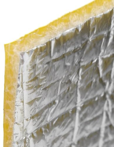 Panneau isolant thermique auto-adhésif (120 x 25 cm) - Isolation pour les caisses de volets, isole la chaleur et le froid. Sa face auto-adhésive facilite la pose