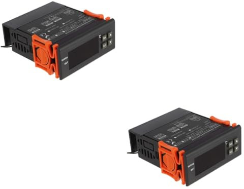 OUNONA 2 Piezas Termostato para refrigerador frigorifico congelador controlador de temperatura digital termostato digital controlador de temperatura electrónico inteligente microordenador