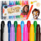 VILLTAKE Truccabimbi, 12 colori body painting, Trucchi Truccabimbi, colori per pancia gravidanza, atossici, lavabili, Ideale per trucco bambina, Pancia Gravidanza, Cosplay