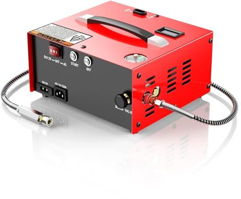Compresor de aire Compresor de aire PUMP CS1-I PCP con adaptador de corriente incorporado, apagado automático, sin aceite y agua, 4500Psi/30Mpa pequeño compresor de aire