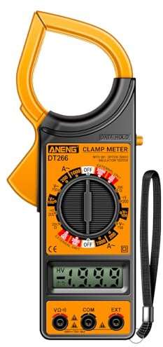 Weytoll Pince ampèremétrique, LCD 1999 Comptage Numérique True RMS Pince ampèremétrique professionnelle AC/DC Testeur de tension de courant Multimètre Pince Ampèremètre