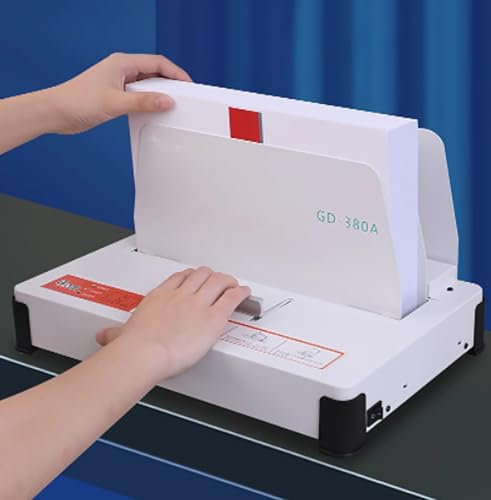 IMOSEI Heißklebebindemaschine, Bindemaschine für A3 (kurze Kante)/A4/A5, 500 Blatt Kapazität, intelligente Temperaturregelung, ideal für Büro/Ausschreibungen/Versicherungsverträge/Berichte