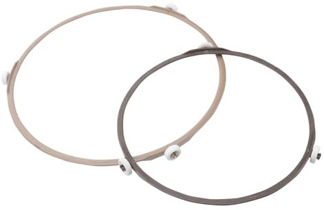 Ciieeo Anillos Para Bandeja De Microondas 2 Piezas Soporte Plástico Rotatorio Pequeño y Grande Accesorios Para Hornos Microondas Uso Doméstico Compatible Reemplazo