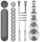 Drill Saw Blades for Dremel Rotary Tool，44Pcs Set, 6pcs HSS Cutting Discs, 20pcs Resin Cutting Discs, 10pcs Diamond Cutting Wheels, 8pcs Mandrels, for Cutting Wood Metal Plastic Aluminum