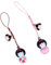 ANDRESLAD 2stücke Cartoon Japanische Puppe Schlüsselanhänger Niedliche Handtaschen Deko Bag Pendant Für Handy Und Schlüssel Zufällige Farben Charmante Hängedekoration