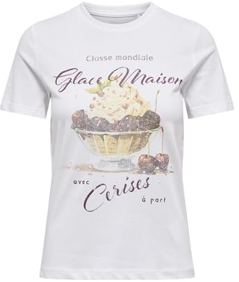 ONLY Damen Onlkaren Reg S/S Dessert Top Box JRS