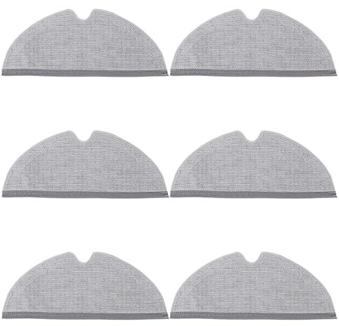 HoHumoca 6 Serpillères Accessoires de Rechange pour Xiaomi Roborock S4 /S50 /S51 /S55 /S5 /S5 Max /S6 /S6 Pure /S6 MaxV /Q5 /Q5 Pro /Q5 Pro+ /Q7 /Q7+ /Q7 Max /Q7 Max+ /Q8 Max /Q8 Max+ /E Series