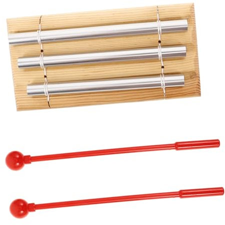 Vaguelly Dreiklang-glockenspiel Glocken Musikinstrument Für Meditation Yoga Klassenzimmermanagement