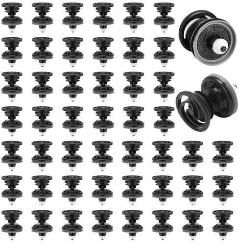 50 Piezas Grapas Coche, Negro Remaches Plastico Coche, 7L6868243 Paneles de Puerta Clips de Fijación para VW, Grapas Coche Paneles de Puerta Compatibles con Golf 5 6 7 A4 A5 A6 Audi Passat