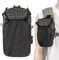 HIKEMAN Handytaschen für Rucksack - Wasserdicht Schulterriemen-Tasche,Taktische Rucksack-Zubehörtasche mit Abnehmbarer Schultergurt für Sport Wandern Camping(Schwarz)
