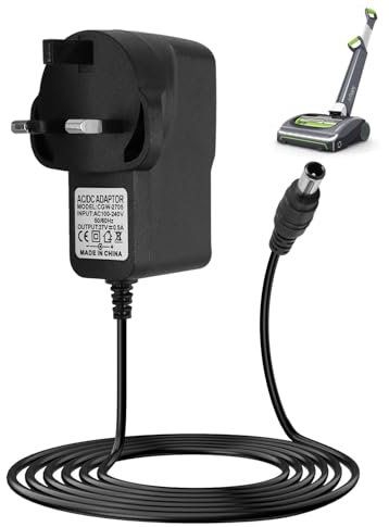 27V 500mA Charger for Gtech Cordless Vacuum Cleaner Battery Charger Plug Compatible with Gtech AirRAM MK2 K9 AR01 AR02 AR29 AR30 DM001 AFT001 ATF27 ATF29 ATF40 ATF41 K13S270050B Power Supply Adapter