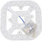 FAUOSWUK Reemplazo de Luz LED del Ventilador de Techo, Kit de Luz de Ventilador de Techo de 24W 2100Lm con 3 Temperaturas de Color Cableadas para la Lámpara de Techo Módulo de Mecha