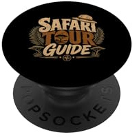Vintage Safari Tour Guide Hut für Abenteuerliebhaber PopSockets Klebender PopGrip