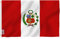 Anley Fly Breeze Bandera de Perú de 3x5 pies - Color Vivo y Resistente a la decoloración UV - Encabezado de Lienzo y Doble Costura - Banderas Nacionales peruanas Poliéster con Ojales de latón