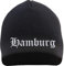 HB_Druck Hamburg Beanie Mütze - Altdeutsch - Bestickt - Strickmütze Wintermütze Einheitsgröße Schwarz