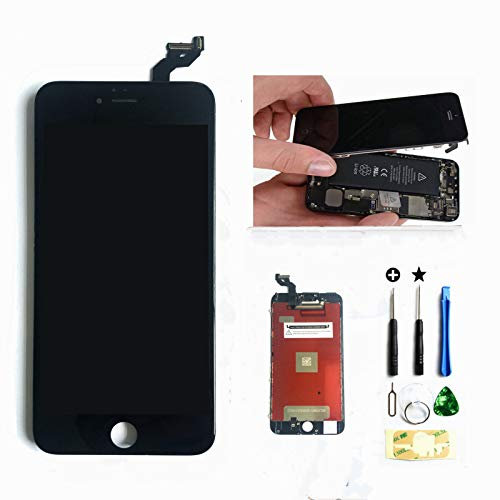 LCD Reparaturset Für iPhone 6s plus Display schwarz Ersatz Touchscreen Bildschirm Komplettset Glas mit Werkzeuge