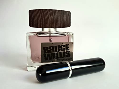LR Bruce Willis Eau de Parfum für Männer 50 ml + 1 Parfumzerstäuber (5ml) schwarz für unterwegs