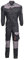 NORMAN Black/Grey Men's Work Wear Overalls Boiler Suit Coveralls Mechanics Boilersuit (M)