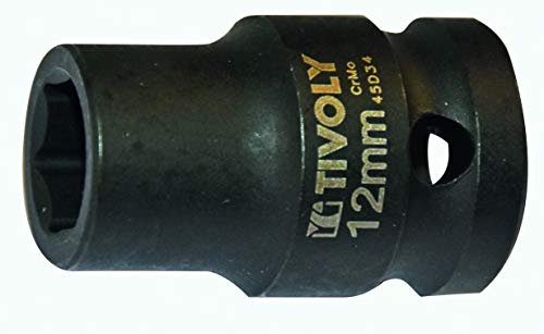 Douille 6 pans à choc carré 1/2 DIAM 12